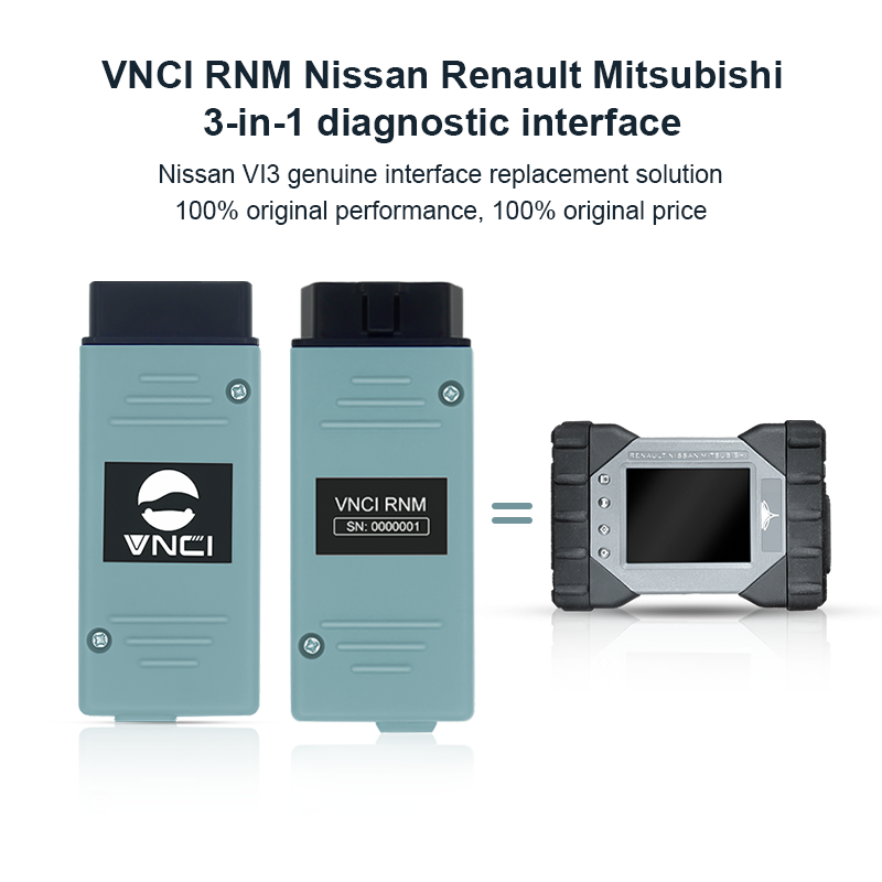 VNCI RNM Nissan, Renault, Mitsubishi three-in-one diagnostic tool, compatible with the original soft
